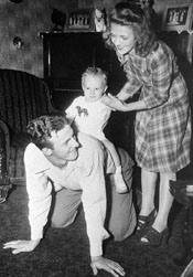 Stan, Lillie, and Baby Dick Musial